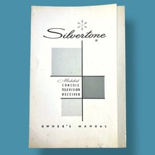 Console medalhista Silvertone moderno meados do século receptor de televisão manual do proprietário, usado comprar usado  Enviando para Brazil