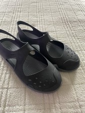 Usado, Crocs Swiftwater Wave Sandálias Barco Preto Slingback Icônico Conforto Feminino Tamanho 7 comprar usado  Enviando para Brazil