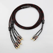 Usado, Plugues HI-END 2RCA PARA 6RCA 5.1 cabo de interconexão de áudio Conecte-se a alto-falantes comprar usado  Enviando para Brazil