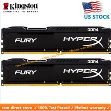 Memória RAM DIMM 288 pinos 2x 16GB HyperX FURY DDR4 16GB 2666 MHz PC4-21300 desktop comprar usado  Enviando para Brazil