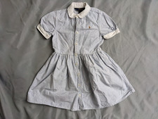 Vestido Polo Ralph Lauren Azul Seersucker Algodão Cottagecore Meninas Tamanho 5 comprar usado  Enviando para Brazil