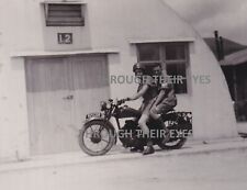 Usado, Foto original soldados britânicos em uma motocicleta década de 1940 comprar usado  Enviando para Brazil