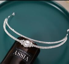 Bridal tiara silver for sale  BOLTON