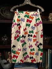 Saia lápis Louis Feraud vintage com estampa de arco de pipa - Nova sem etiquetas - Tamanho 4 comprar usado  Enviando para Brazil