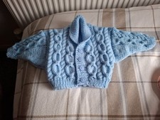 Hand knitted blue for sale  NEWPORT