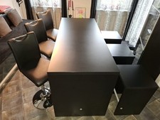 Schwarzer hochesstisch hocker gebraucht kaufen  Urbach