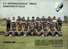 Cartolina inter formazione usato  Italia