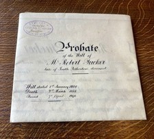 Dated 1884 probate for sale  MAIDENHEAD