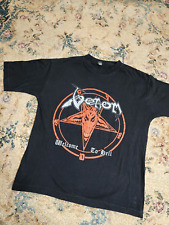 Camisa de metal preta vintage anos 90 Venom Welcome To Hell Death ponto único média comprar usado  Enviando para Brazil