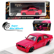 INNO64 1:64 Ford Escort MK2 Pandem "Emotion" Retro Havoc modelo de resina rosa comprar usado  Enviando para Brazil
