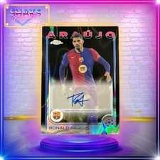 2024-25 Topps Chrome UEFA Ronald Araujo Black Lava Refractor Auto /10 comprar usado  Enviando para Brazil
