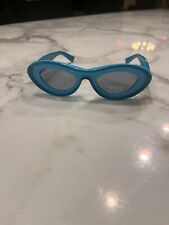 Óculos de sol retrô azul chique olho de gato perfeito para dia de praia em boas condições, usado comprar usado  Enviando para Brazil