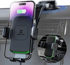 Carregador de carro sem fio bobina dupla 15W universal carregamento rápido fixação automática ventilação comprar usado  Enviando para Brazil