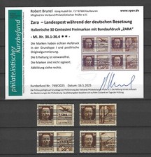 Zara "Freimarke Bandprint ZARA Mi.Nr 36.1-36.4 z odkryciem" Niestemplowane na sprzedaż  Wysyłka do Poland