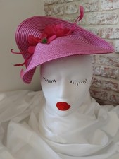 Fascinator cerise pink for sale  HESSLE