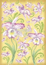 Carta decoupage orchidee usato  Villanova Mondovi