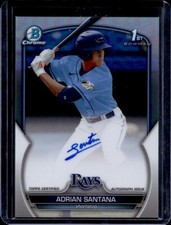 2023 Bowman Draft Adrian Santana Chrome refrator automático 1st Prospect #/499 raios comprar usado  Enviando para Brazil