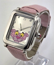 Vintage Pantera Rosa Relógio Tom Prata com Pulseira de Couro Rosa Original e NOVO BATT comprar usado  Enviando para Brazil