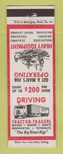 Matchbook cover tractor for sale  USA