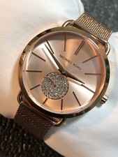 Relógio feminino Michael Kors MK3845 Portia quartzo 37 mm ouro rosa aço inoxidável novo taco comprar usado  Enviando para Brazil