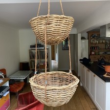 Vintage double wicker for sale  NEWTON ABBOT