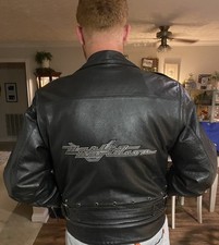 Usado, Jaqueta de couro genuína Harley Davidson tamanho XL Road King Hardware *LEIA* comprar usado  Enviando para Brazil