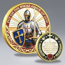 Usado, Moeda Desafio Put on The Whole Armor of God – Versículo Bíblico Cavaleiro Cristão comprar usado Usado, Moeda Desafio Put on The Whole Armor of God – Versículo Bíblico Cavaleiro Cristão comprar usado  Enviando para Brazil