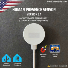 Sensor de Presença Humana v3.1 para Assistente Doméstico, WiFi (LD2410C + ESP32 C3) comprar usado  Enviando para Brazil