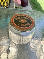 antique glass cigar humidor for sale  Kansas City