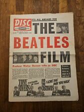Disc Newspaper March 7th 1964 The Beatles Film Cover comprar usado  Enviando para Brazil