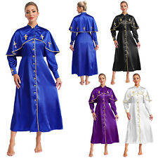 Roupão feminino clero manga longa igreja clero vestido coro pastor púlpito roupão comprar usado  Enviando para Brazil