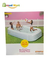 6' x 22" Deluxe piscina familiar retangular azul - kit de PVC inflável Sun Squad comprar usado 6' x 22" Deluxe piscina familiar retangular azul - kit de PVC inflável Sun Squad comprar usado  Enviando para Brazil