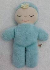 Boneca bebê azul vintage Douglas Cuddle Toys cabelo loiro pelúcia olhos fechados  comprar usado  Enviando para Brazil