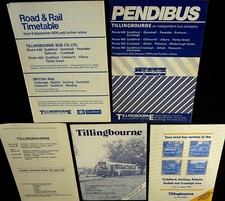 Tillingbourne bus timetables for sale  WALSALL