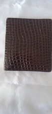 Brown croc embossed for sale  West Roxbury
