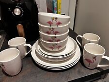 Flamingo dinner set for sale  OXFORD