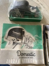 Acessório de máquina de costura em ziguezague original doméstica com armazenamento e manual comprar usado  Enviando para Brazil