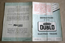 Instructions running hornby for sale  YORK