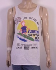 Camiseta regata vintage anos 90 Ron Jon Surf Shop 1995 Surf Surfing Festival tamanho XL, usado comprar usado  Enviando para Brazil