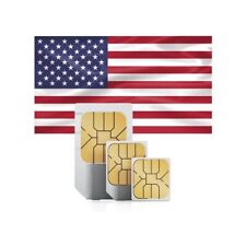 USA SIM Karte Prepaid 50 GB LTE/5G, Telefonie Flat national oder international comprar usado  Enviando para Brazil