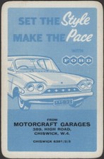 Cartas de baralho cartas únicas antigas vintage * FORD CONSUL publicidade de carro MOTORCRAFT A comprar usado Cartas de baralho cartas únicas antigas vintage * FORD CONSUL publicidade de carro MOTORCRAFT A comprar usado  Enviando para Brazil