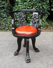 Victorian ebonized captains for sale Victorian ebonized captains for sale  CHELMSFORD