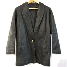 Jaqueta de couro genuíno La Covina blazer tamanho grande casaco grande vintage vintage vintage vintage comprar usado  Enviando para Brazil