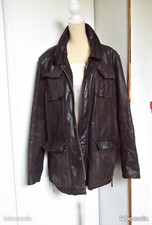 Manteau veste cuir d'occasion  Muret