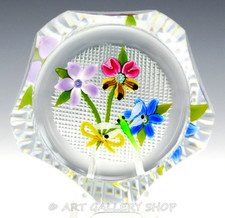 1974 Perthshire Arte Vidro Peso de Papel BUQUÊ DE LIBÉLULA E FLORES FACETADO Estado Perfeito comprar usado  Enviando para Brazil