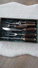 Tranchierbesteck hirschhorn gebraucht kaufen  Fehmarn