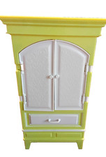 Boneca Barbie Mattel My House Móveis Verde Branco Armário Cômoda Guarda-Roupa 2007 comprar usado  Enviando para Brazil