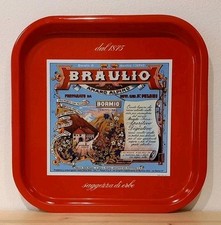 Vassoio latta pubblicitario usato  Bormio