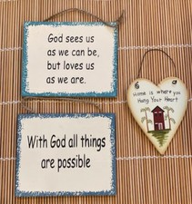 Wood sign god for sale  Forest Hills