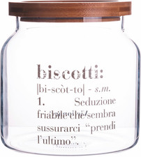 Barattolo biscotti vetro usato  Roma